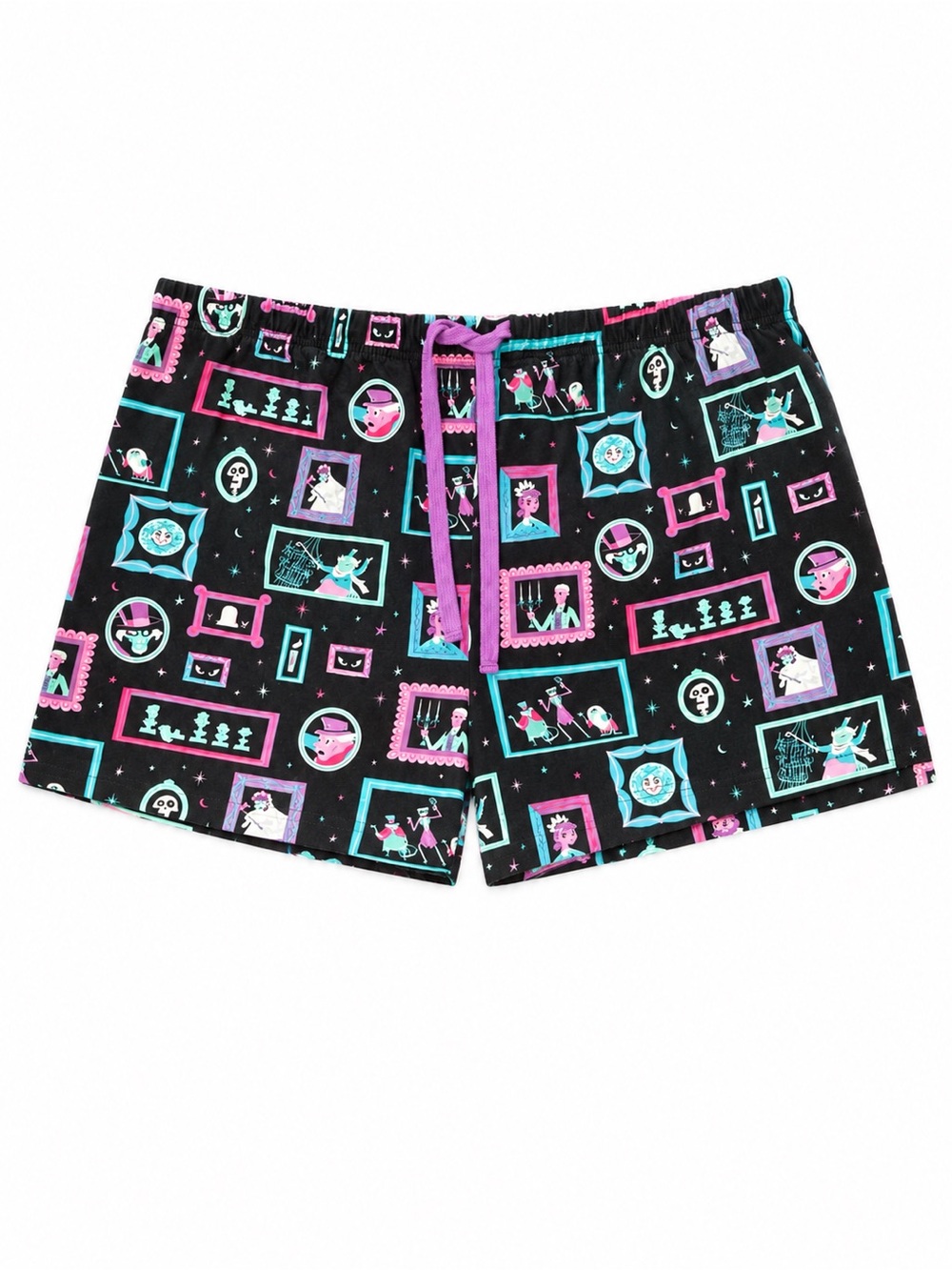 Disney Parks Haunted Mansion Glow In The Dark Pajama Shorts Sleep Bottoms 3X